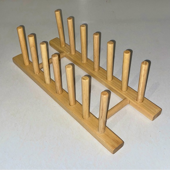 Kitchen Plate Rack Wooden Display Stand Poshmark